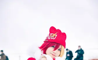 【コミケ99】桃月なしこさんのコスプレを激写　その可愛さは雪の精霊！