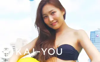 【動画】モデル 中世古麻衣が水着で野外ウォータースライダーに挑戦！