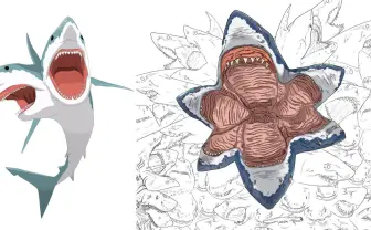 バーチャルサメ人間の狂気　Twitterで増殖続けるサメの恐ろしくも美しい姿