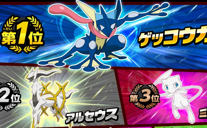 「ポケモン総選挙」全720匹の頂点はゲッコウガに決定！