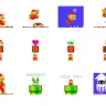画像はすべてスーパーマリオブラザーズ8bitスタンプ - 公式スタンプ スクリーンショット