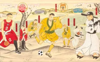 浮世絵風のZOZO×千葉3球団のコラボアイテム、いい感じ