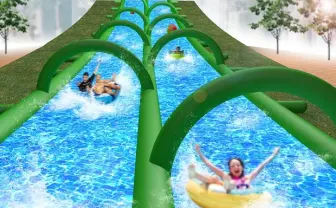 全長120ｍ高速スライダーが登場！ 夏季限定テーマパーク「UGOKAS」