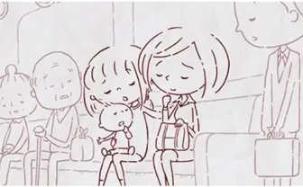 電車の中での『小さなやさしさ』の連鎖。1分でココロやさしくなれるアニメ！