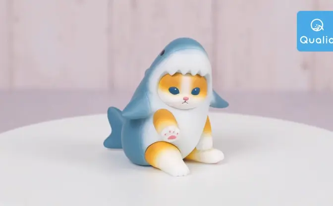 最強かわいい「サメにゃん」がフィギュアに　ぽてっとしたフォルムを刮目せよ