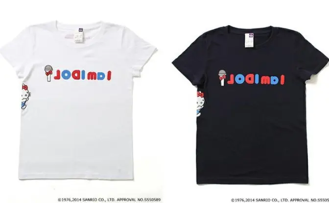 ハローキティがケチャ！　アイドルのレッスン・ファンの応援兼用Tシャツ