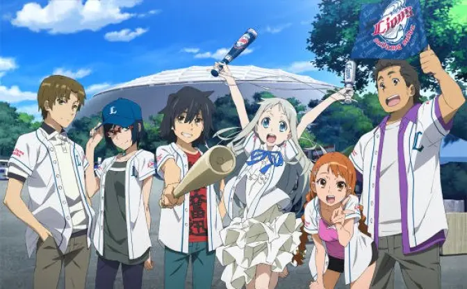 西武ドームに「劇場版あの花」登場　始球式に茅野愛衣、戸松遥、早見沙織ら声優陣