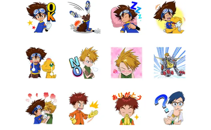 太一が！ アグモンが！ 初代デジモンのLINEスタンプで目頭が熱くなる