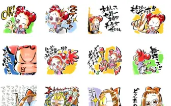『おジャ魔女どれみ』LINEスタンプ登場! イラストは馬越嘉彦描き起こし