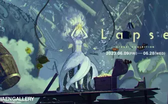 イラストレーター左、個展開催 サイン会や展示物のプレゼント企画を実施