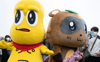 甲賀流忍者！ぽんぽこ「ゆるキャラGP2020」優勝　史上初ユニットでの連続グランプリ獲得