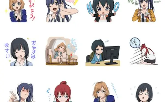 『SHIROBAKO』LINEスタンプでどんどんどーなつどーんといこう！！！