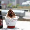 「かき氷専用醤油 ショコラ」とかき氷