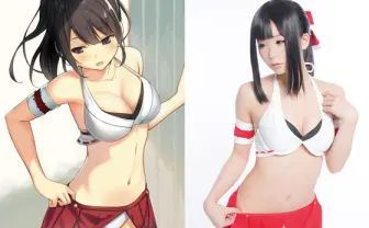 和風の巫女さん水着が誕生、反則級の色っぽさ　モデルは五木あきらさん