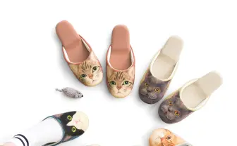 「猫足スリッパ」が履き心地ふわふわで癒される… 忍び足ヒントに開発