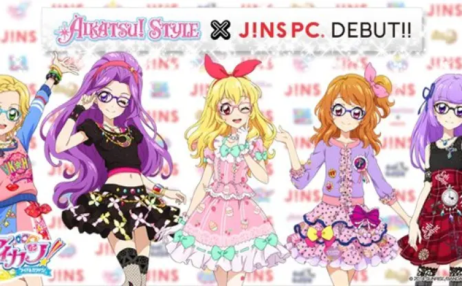 「アイカツ！」×JINS PC！ メガネのいちごちゃんたちが反則的にかわいい