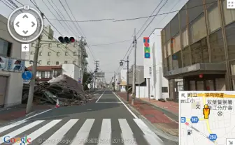 立ち入り禁止区域の福島県浪江町が、Googleストリートビューで閲覧可能に