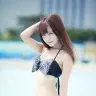 水着グラビア・高松凛さん「屋外プール撮影会 in 横浜プールセンター」にて撮影