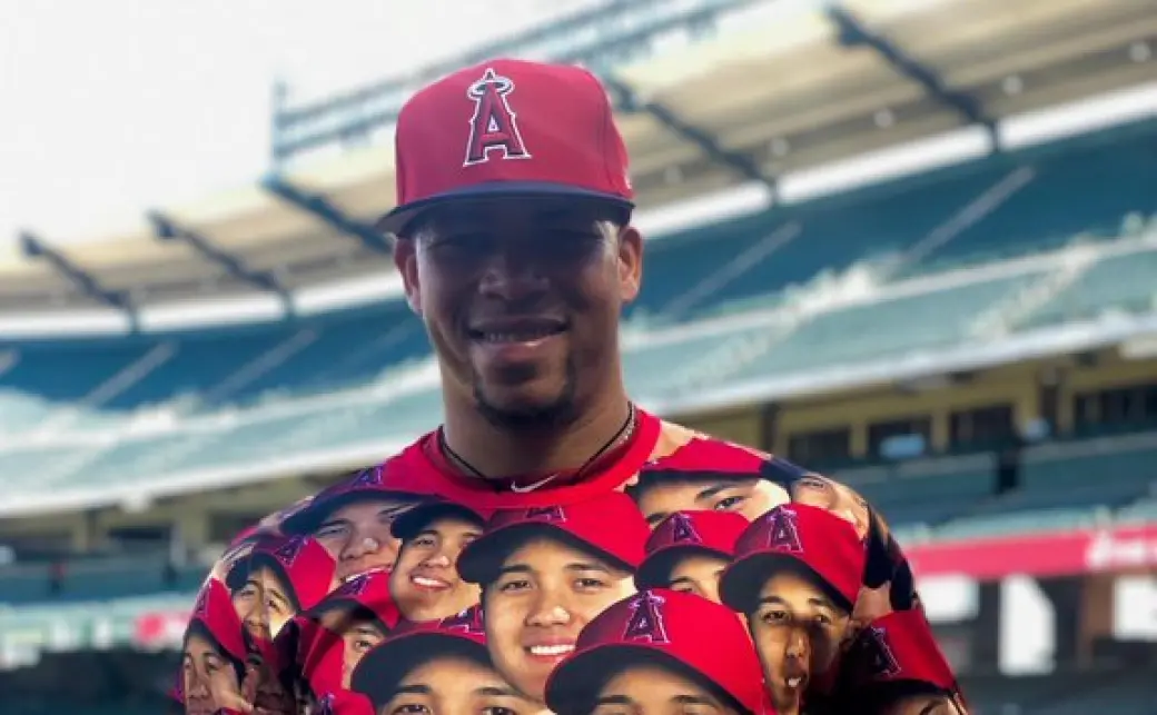 エンゼルス 大谷翔平 顔だらけ Tシャツ 来場者限定 スタジアム