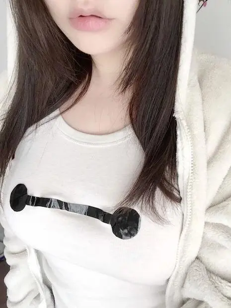 その優しさに包まれたい…！ ベイマックスの顔をおっ○いで再現