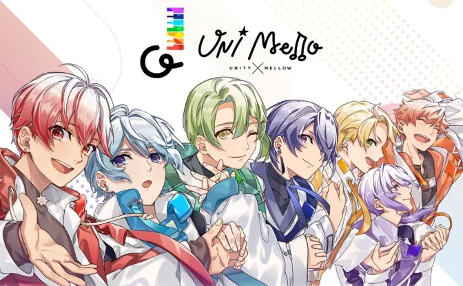 歌い手系VTuberグループ「UNI Mello」ハロー×ポニキャンの7人組アイドル