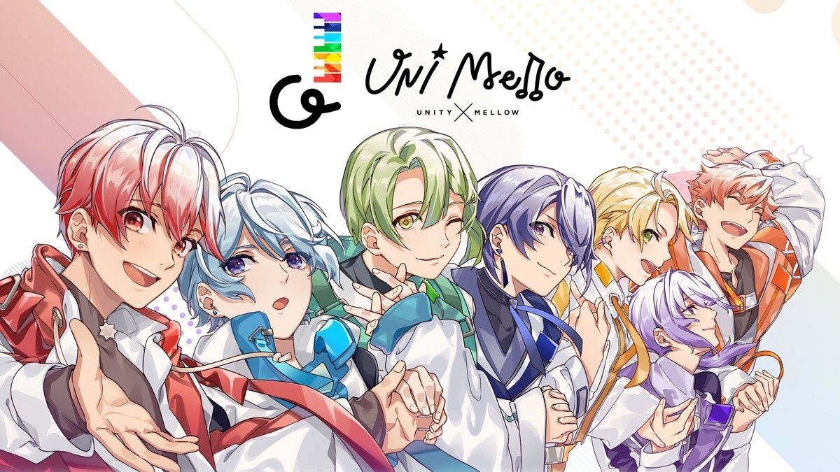 歌い手系VTuberグループ「UNI Mello」ハロー×ポニキャンの7人組