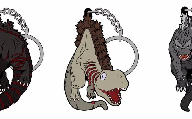 『シン・ゴジラ』『初代ゴジラ』つまめるストラップが怖カワイイ