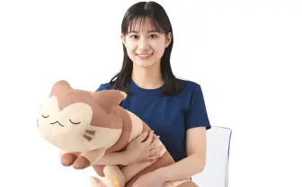ぎゅっ！と抱きしめたいポケモンクッション 眠そうな顔が