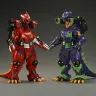 3式機龍（エヴァ初号機イメージカラー＋エヴァ2号機イメージカラー）