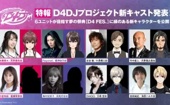 ブシロード「D4DJ」に竹中直人！竹中直人！ 水樹奈々や小宮有紗ら新キャストヤバし