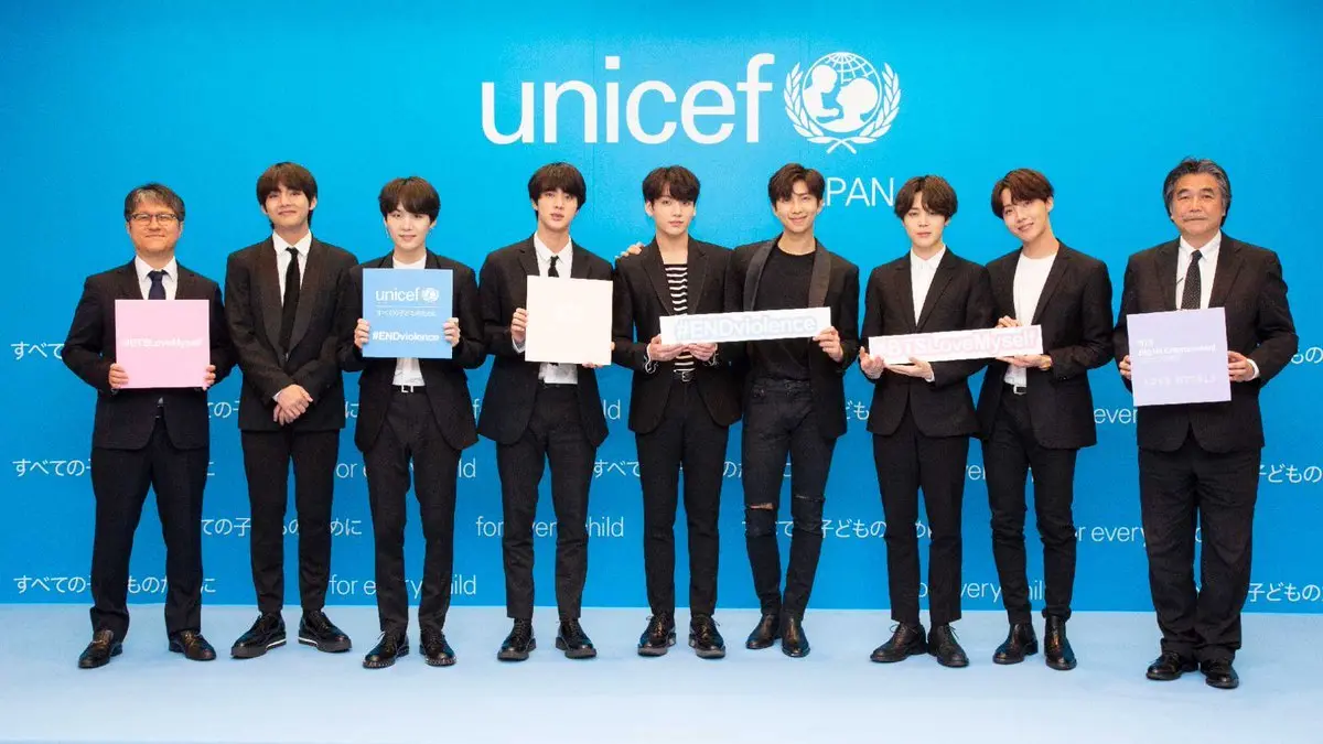 BTS（防弾少年団）が日本ユニセフとパートナー締結　暴力撲滅を呼びかけ