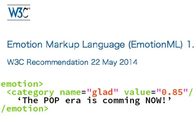 感情を組み込むマークアップ言語「EmotionML」正式採用 『ハーモニー』の世界が現実に？
