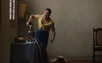 なかやまきんに君、魂の「やーーっ！」 牛乳を注ぐ女に扮し力いっぱい叫ぶ