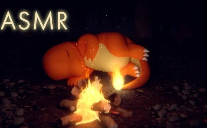 ヒトカゲと一緒に夜を過ごす　ポケモン公式のASMR動画が癒やされる