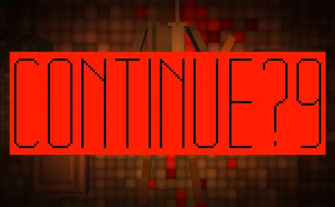 顔を下にして倒れるのにちょうどいい場所 『CONTINUE?9876543210』