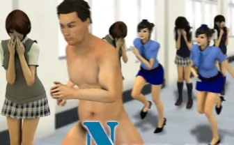 全裸男が女子校内を走り回るゲーム「NAKED RUN」が限りなくアウトに近いアウト