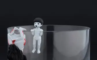 貞子と伽椰子が「コップのフチ子」に！ 最恐ホラー映画の前売り特典