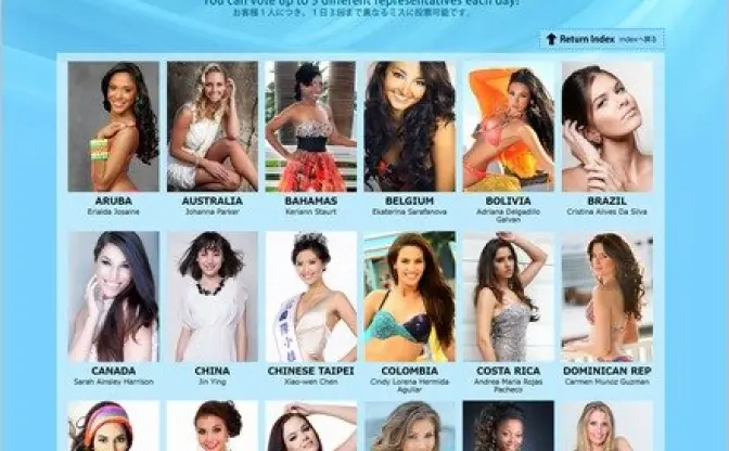 「ミス・インターナショナル2013」投票開始！ 各国の美女が集結