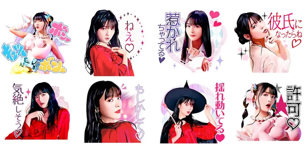 気絶しそうっ　上坂すみれの”ボン♡キュッ♡ボン” LINEスタンプが登場