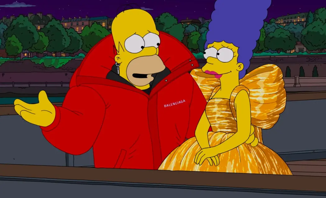 バレンシアガ×『ザ・シンプソンズ』／画像はすべて動画「The Simpsons | Balenciaga」から