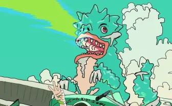 アニメーターこむぎこ2000「閃光ライオット」キービジュアル制作