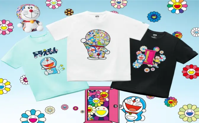 「村上隆×ドラえもん」ユニクロでコラボ！ 絵柄のぬいぐるみも可愛い