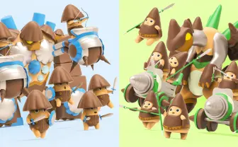 きのこ軍とたけのこ軍、両方応援したい！ お馴染みの戦いがポップなキャラに