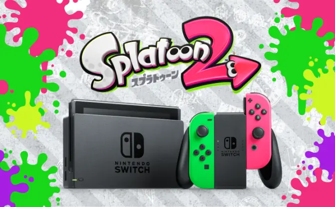 『スプラトゥーン２』Switch同梱版が発売　周辺機器もインクに染まる！