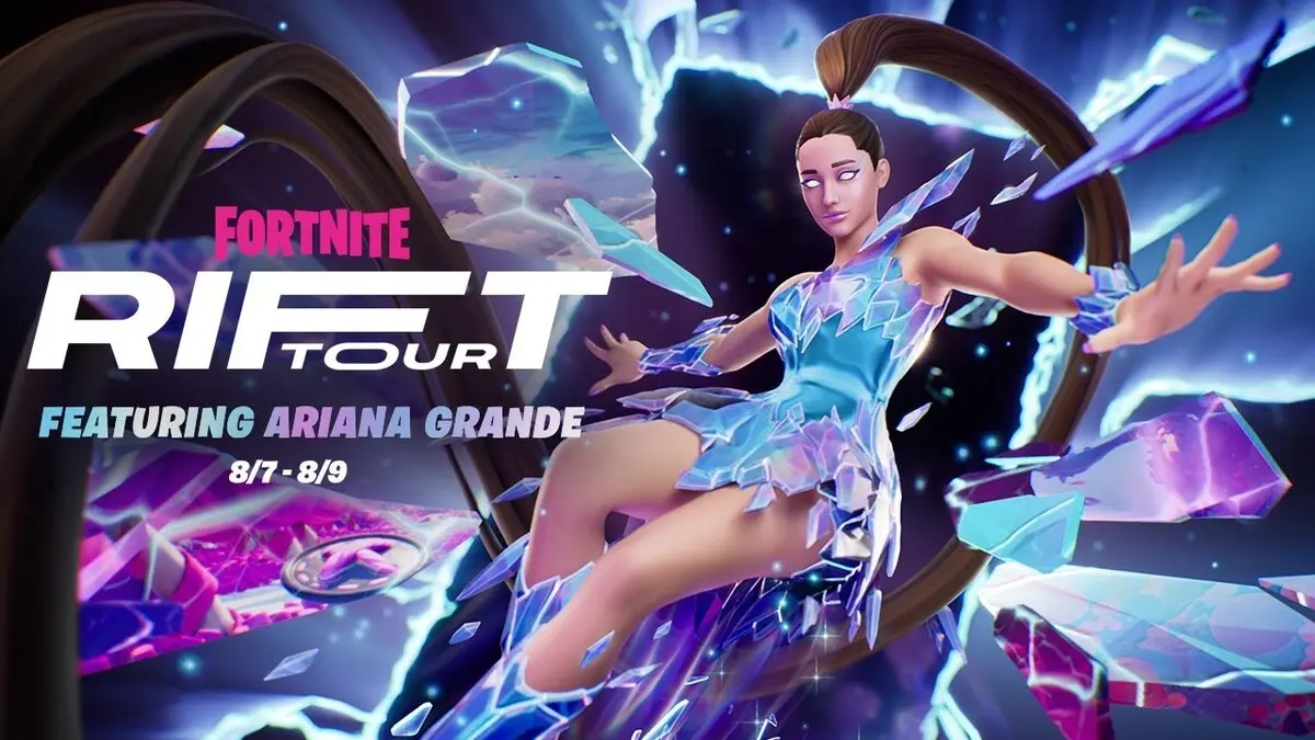 「リフトツアー Featuring Ariana Grande ティーザートレーラー」／画像はすべて『フォートナイト』公式サイトから