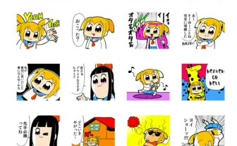 カオスなWeb漫画「ポプテピピック」のLINEスタンプ　どこまで煽るんだ…！