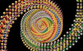 無数の絵文字が謎の模様を描く「Emoji Mandala」でトリップしそう