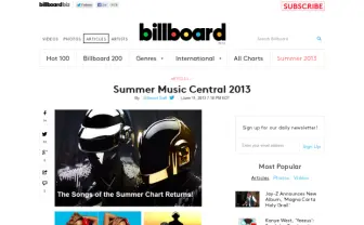 米国ではどんな夏メロが流行ってるの？ 「Billboard Summer 2013」まとめ