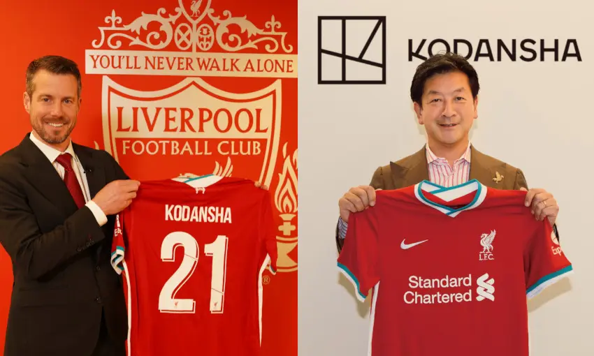 講談社、リバプールFCとパートナー契約 『進撃』などのブランドを海外展開