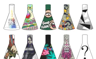 実験室がテーマの展示会「三角フラスコ研究所展」 agraphら参加パーティも